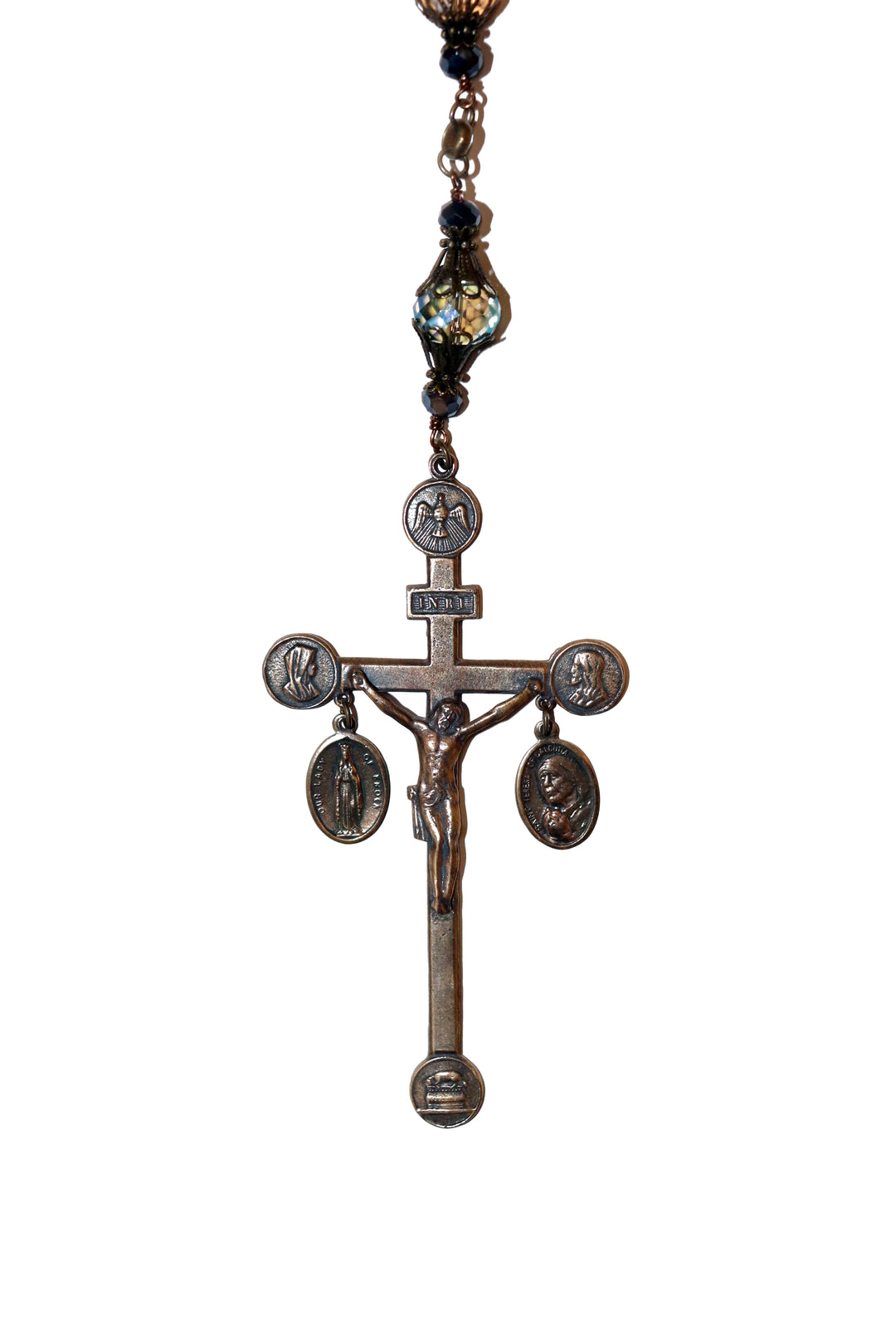 16MM Champagne Crystal Wall Heirloom Rosary