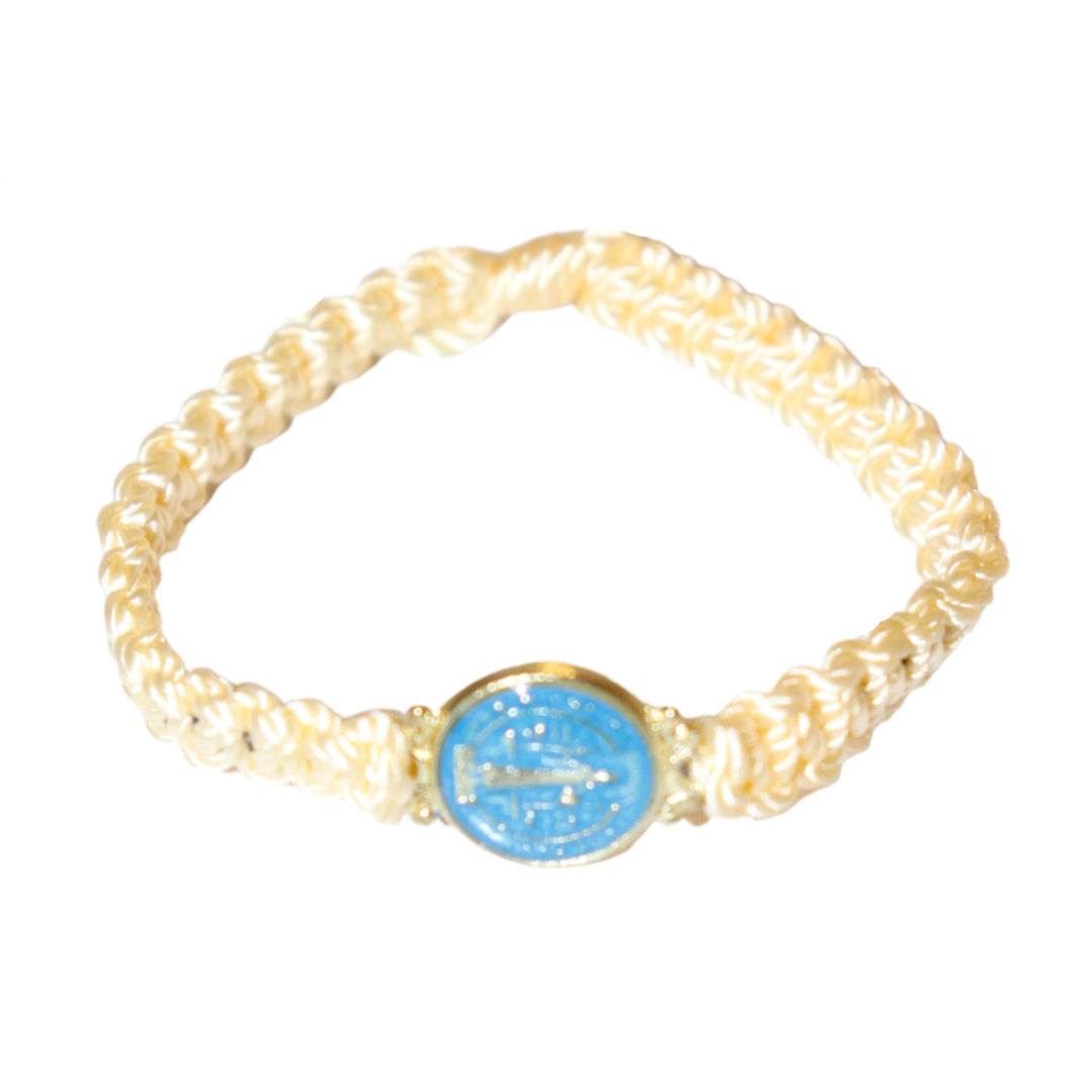 Adjustable Corded St. Benedict Bracelet