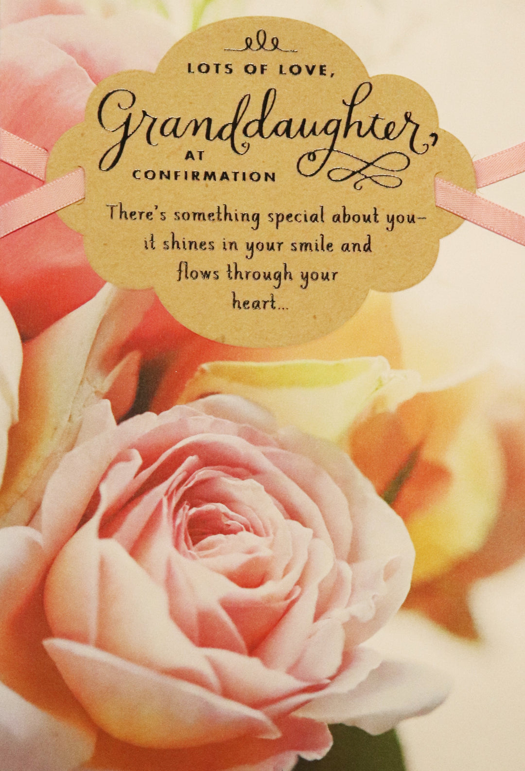 Lots of Love Granddaughter at Confirmation Greeting Card