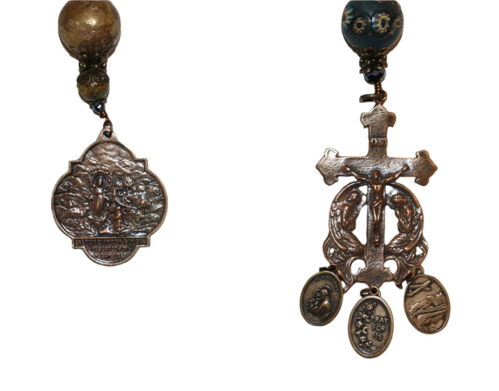 One Decade Heirloom Rosary of Divine Grace - African Brass