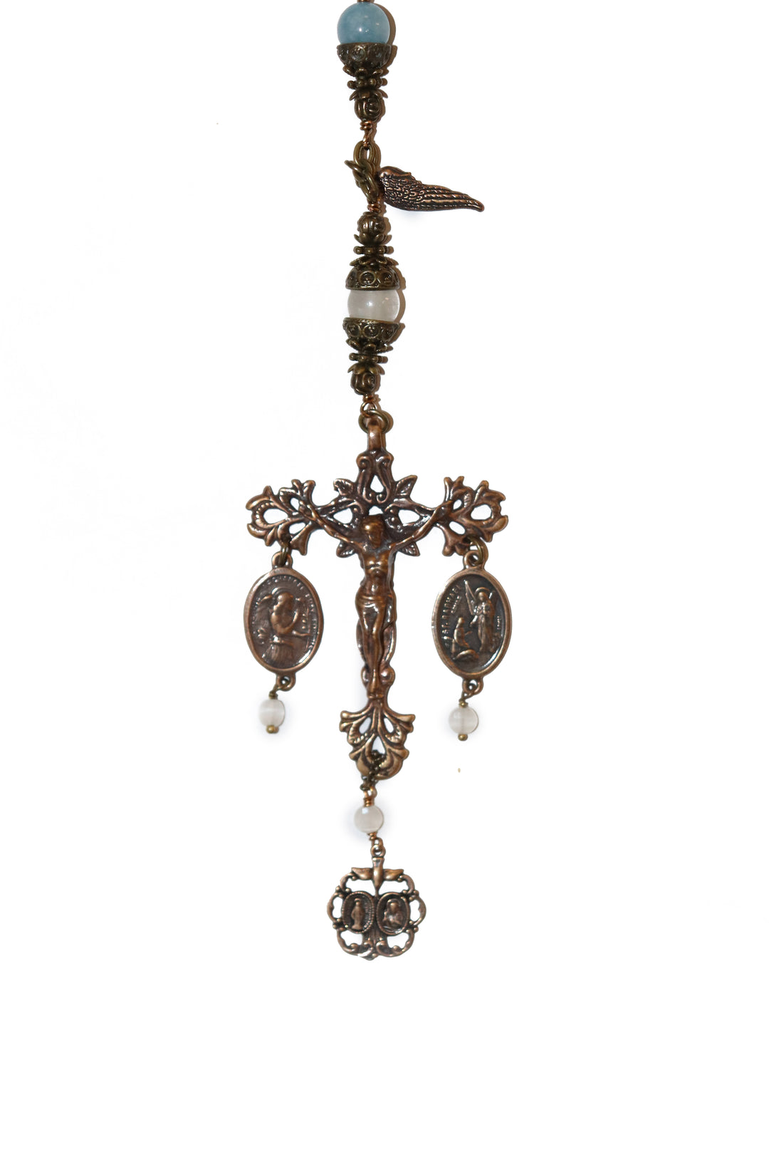Aqua Marine Heirloom Rosary