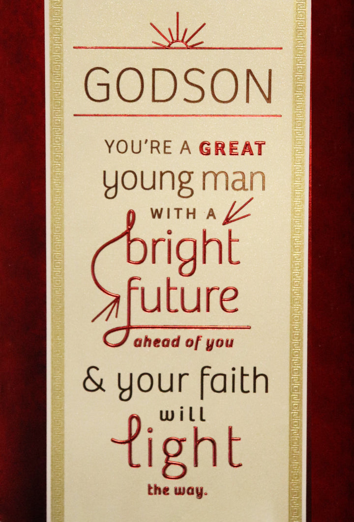 Godson You're a Great Young Man Card