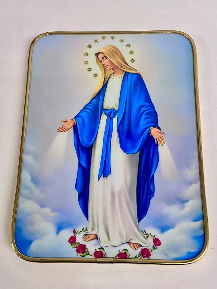 8" Miraculous Mary Gold Frame