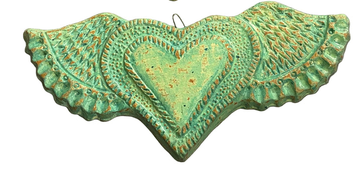 Garden Hearts with Wings Plaques