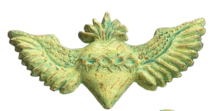 Garden Hearts with Wings Plaques