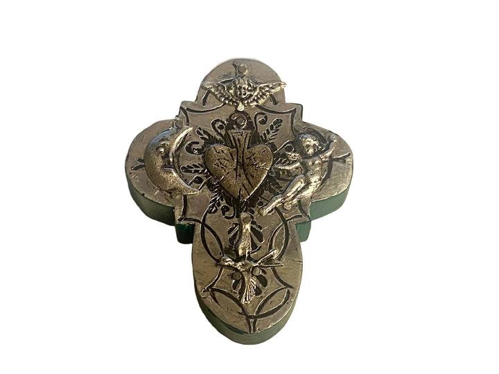 4" Metal Front Miniature Milagros Cross