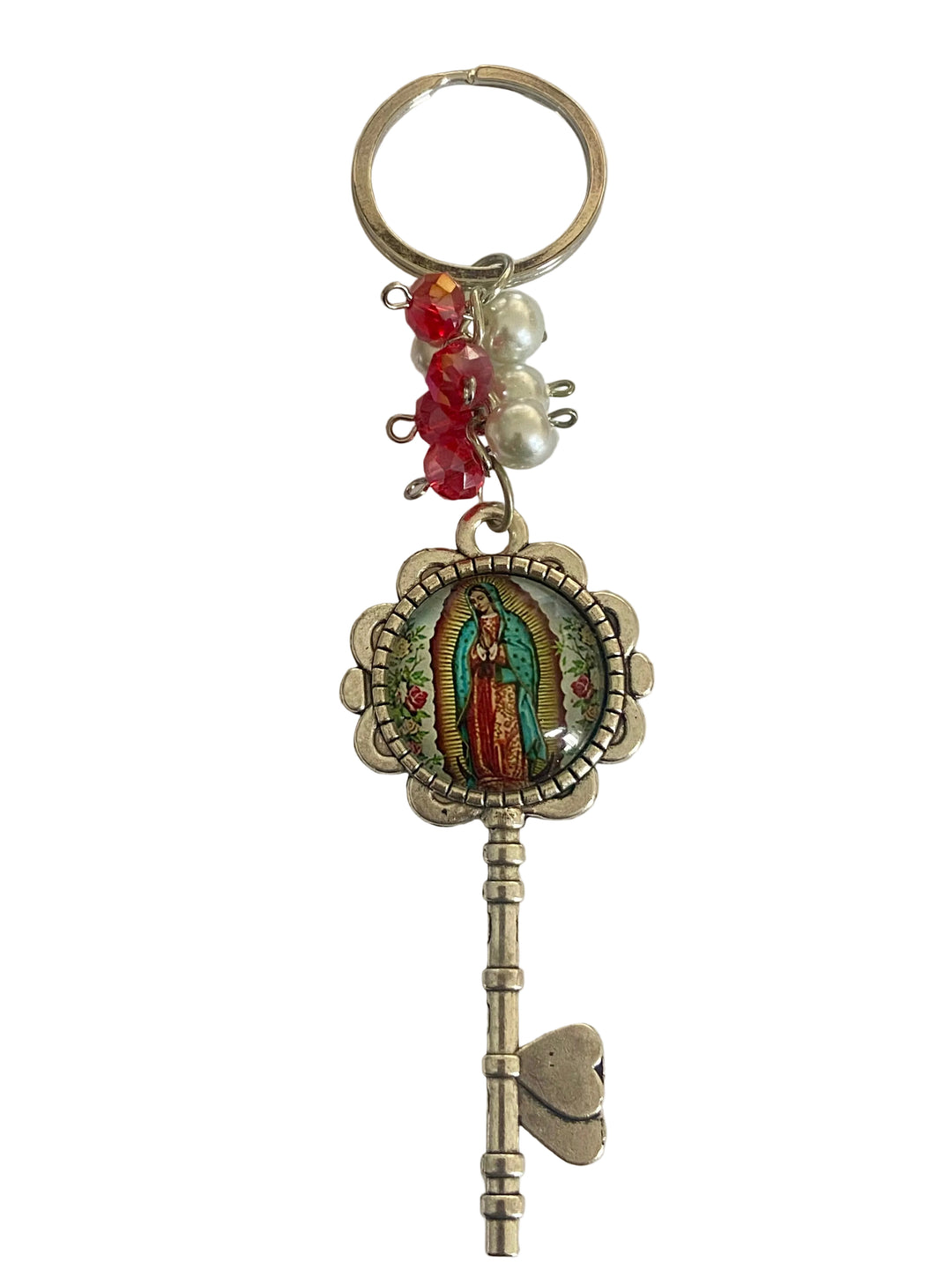 5" Our Lady of Guadalupe Key to My Heart Key Chain