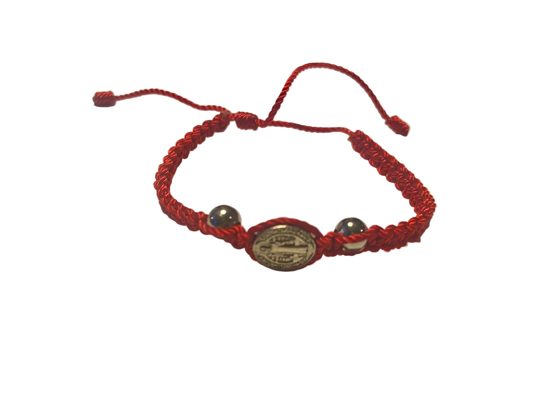 Children's St. Benedict Red Cord Bracelet