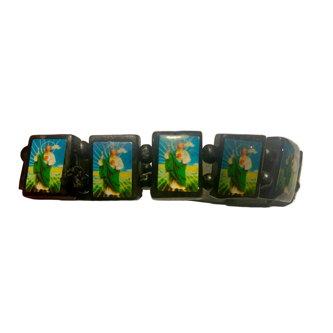 Assorted Wooden Saint Bracelet