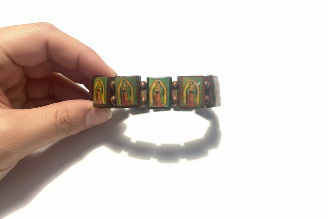 Assorted Wooden Saint Bracelet