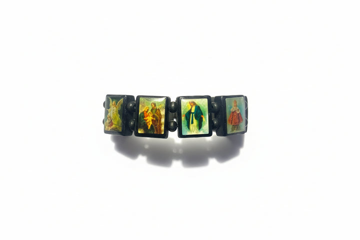 Assorted Wooden Saint Bracelet