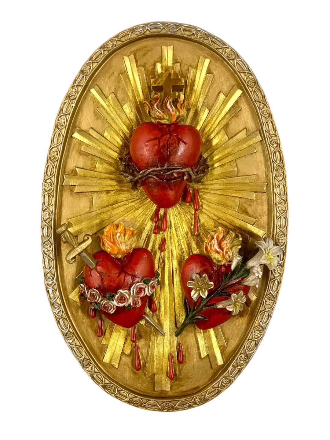 14.5" Sacred Hearts Plaque