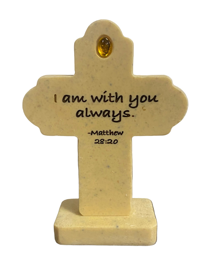 3.25" Birthstone Standing Cross