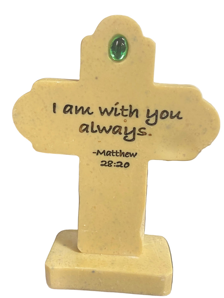 3.25" Birthstone Standing Cross