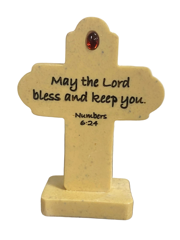 3.25" Birthstone Standing Cross