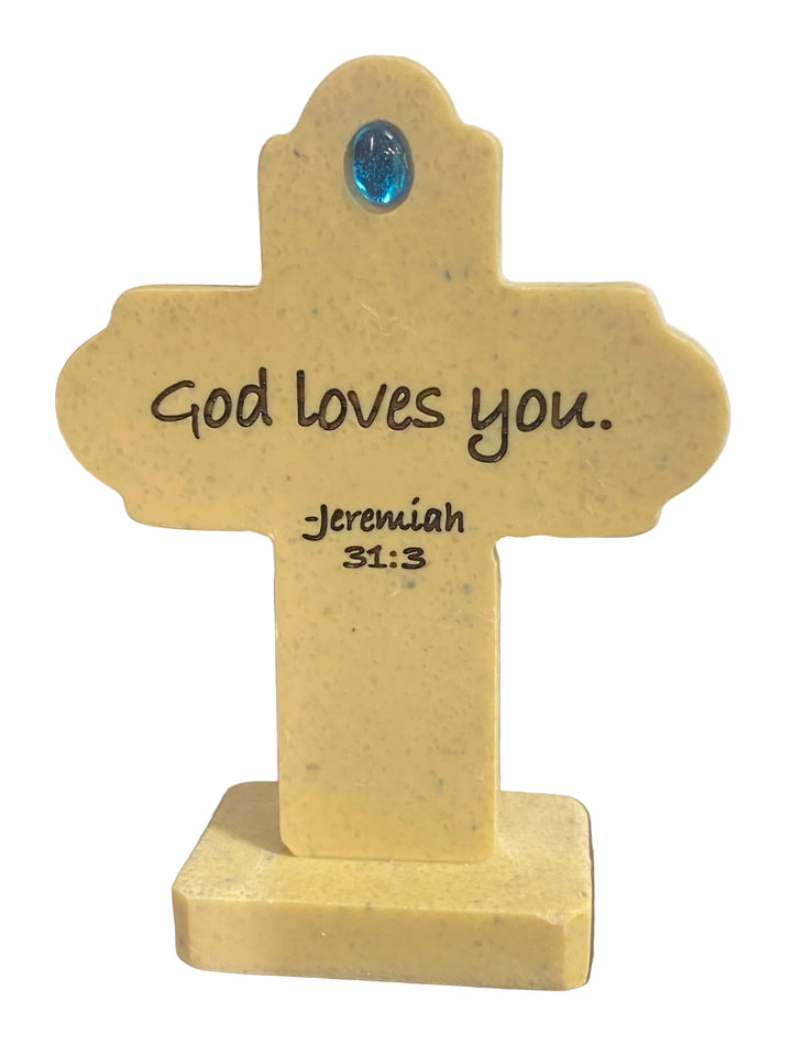 3.25" Birthstone Standing Cross