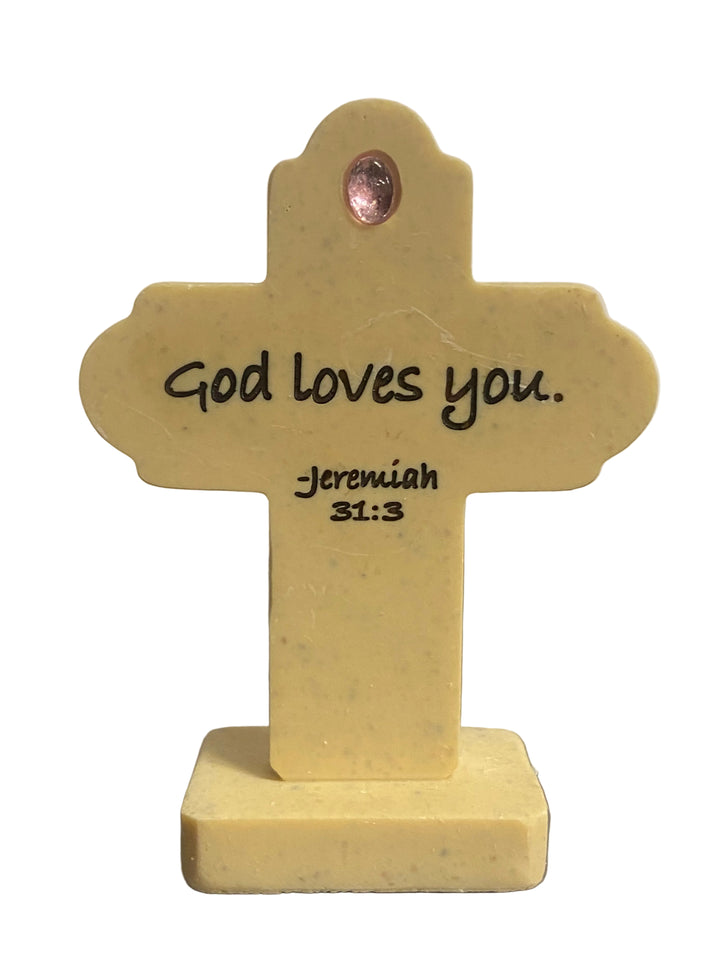 3.25" Birthstone Standing Cross