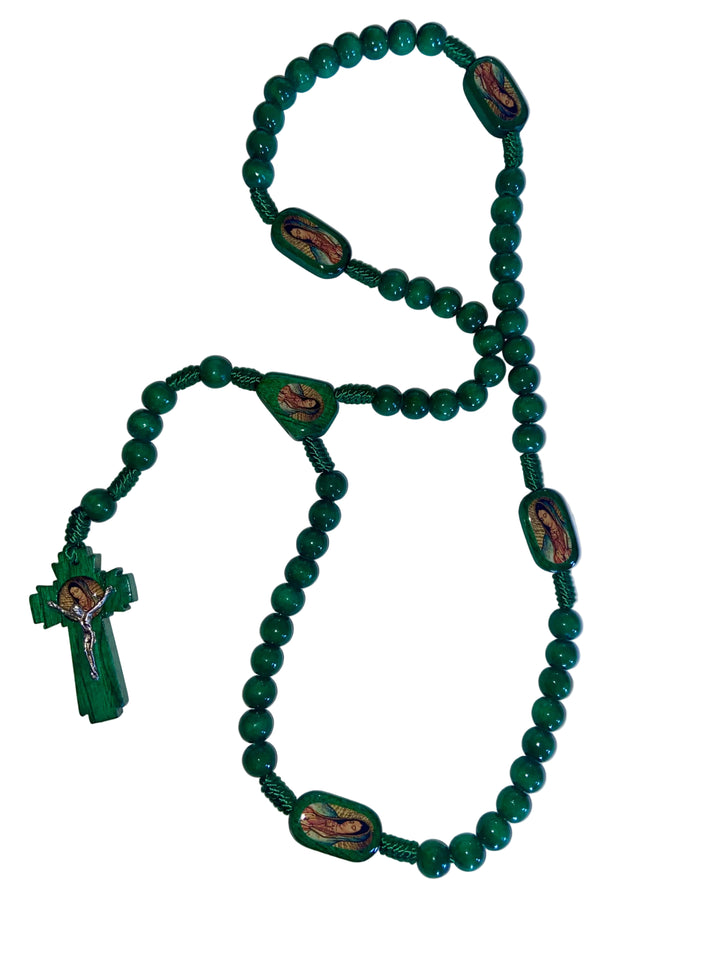 10MM Our Lady of Guadalupe Wooden Rosary