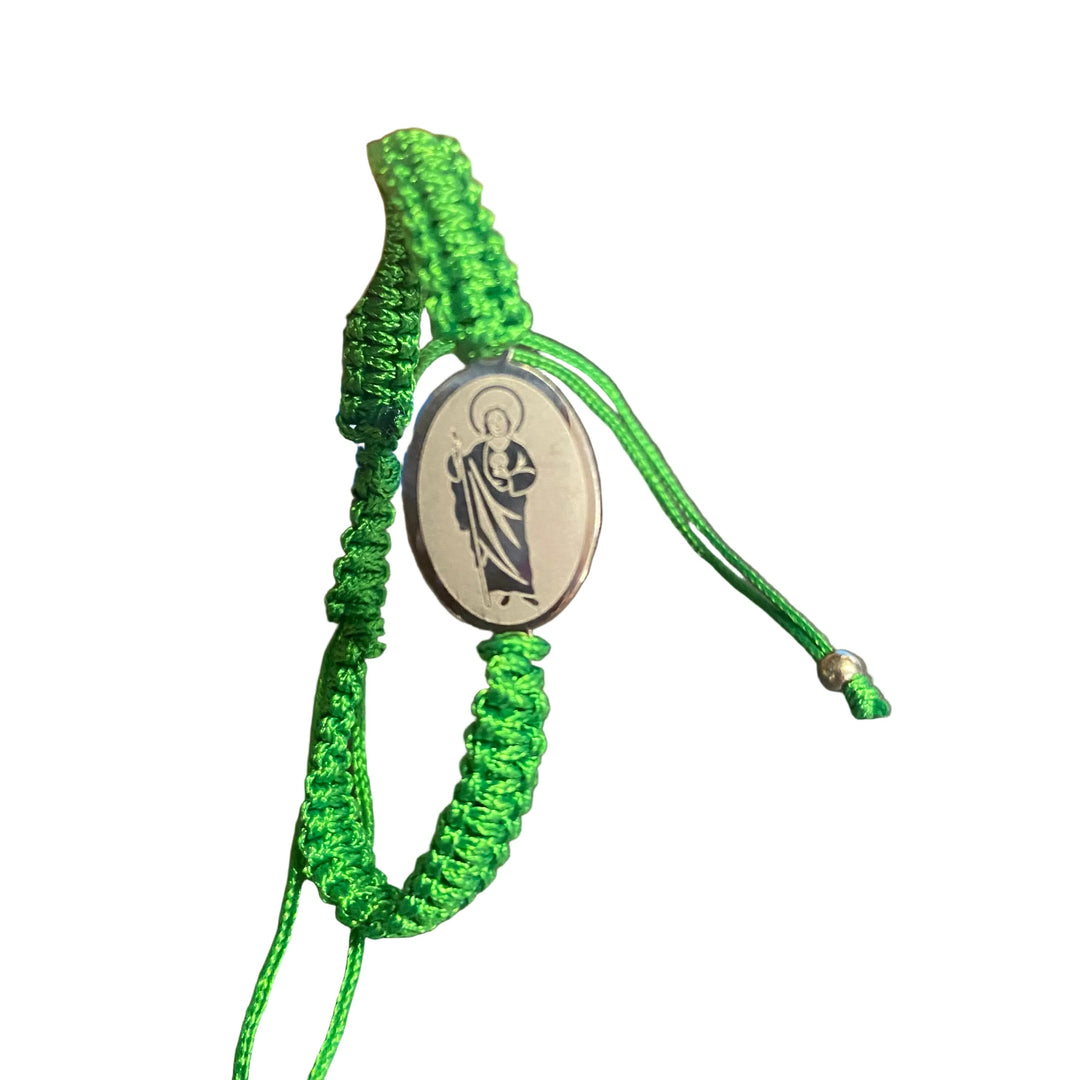 Adjustable Etched Medal Bracelet