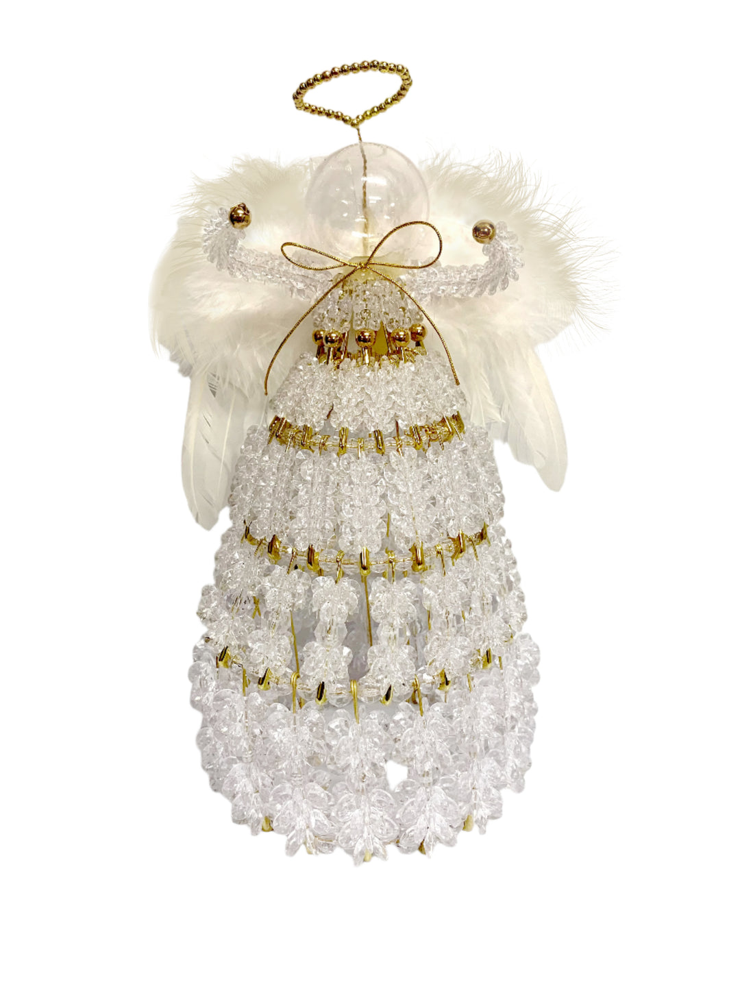 11.5" Handmade Crystal Angel