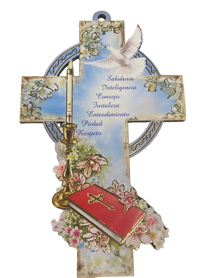 5" Confirmation Cross with Gold Foil