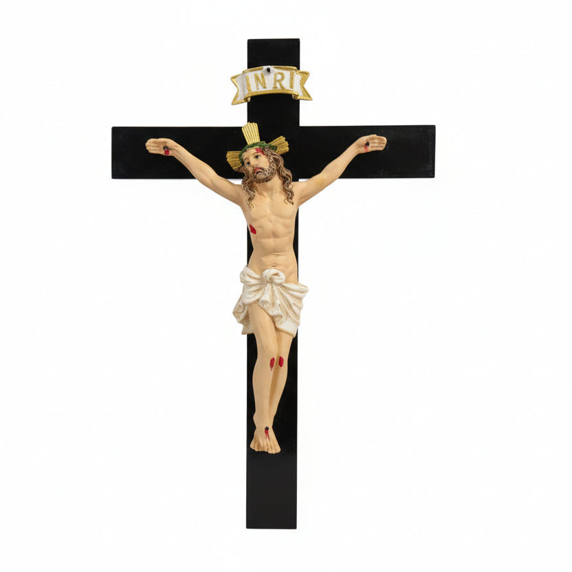 10" Crucifix with Resin Corpus