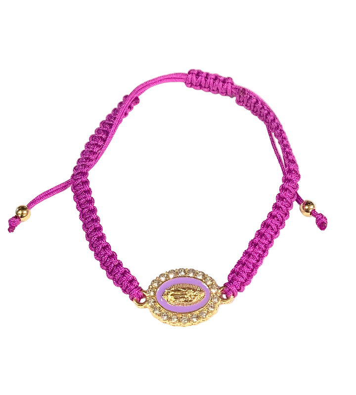 Our Lady of Guadalupe Adjustable Corded Bracelet