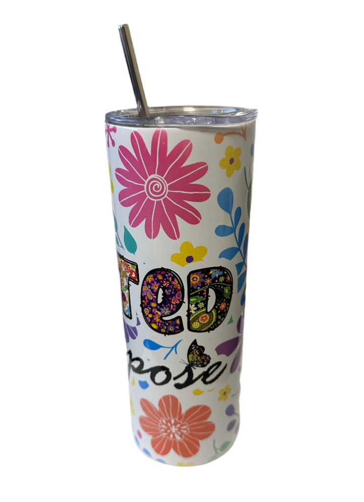 20 oz Stainless Steel Tumbler "Created with a Purpose- Proverbs 16:4"