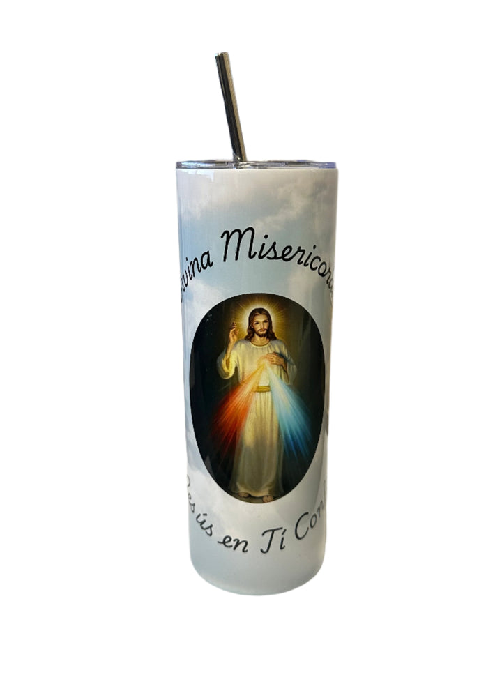 20 oz Stainless Steel Tumbler "Divina Misericordia"