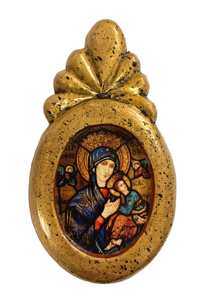 5" Mini Wooden Retablo