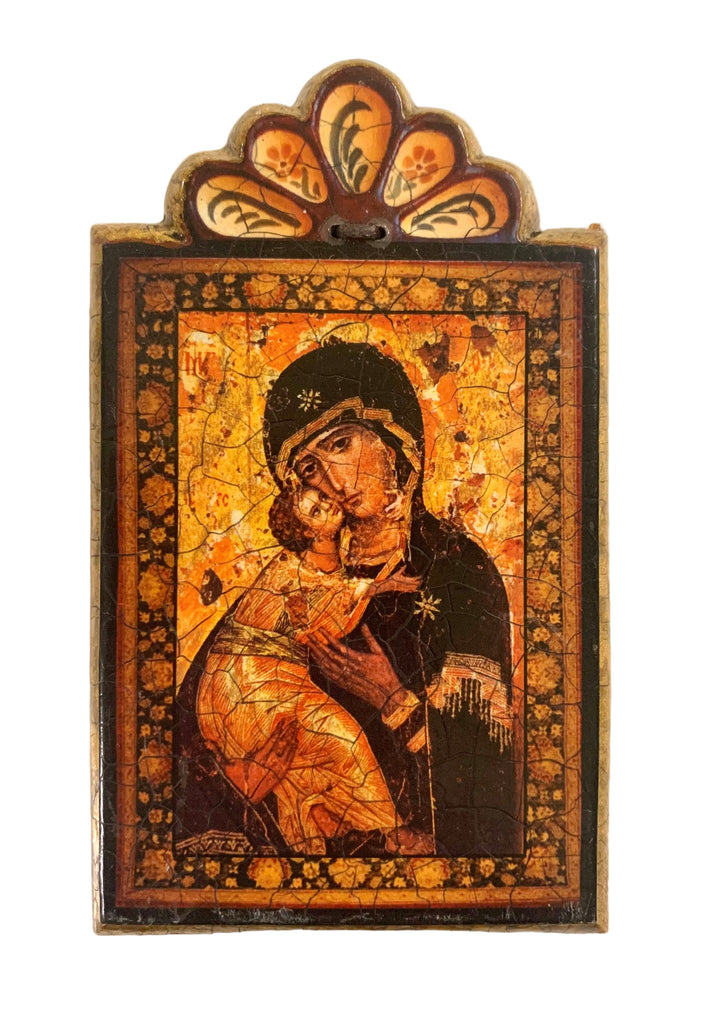 4.5" Mini Rectangular Wooden Retablo