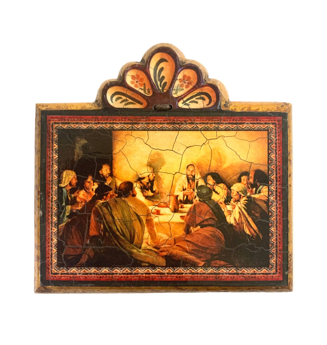 4.5" Mini Rectangular Wooden Retablo