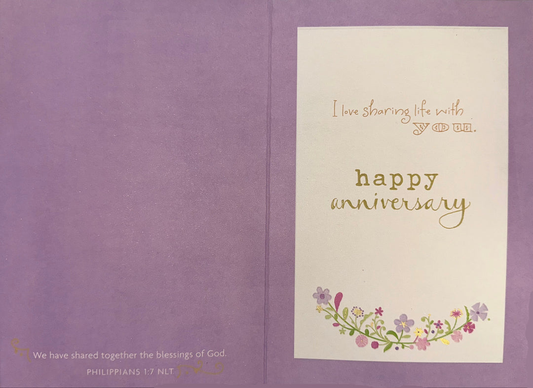 Love of My Life My Beautiful Wife - Anniversary Card