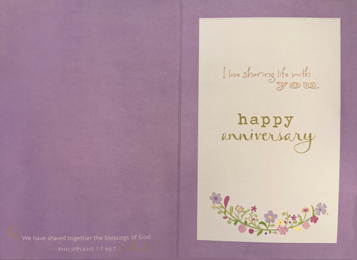 Love of My Life My Beautiful Wife - Anniversary Card