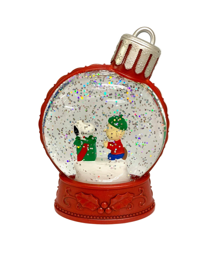 5" Lighted Peanuts Miniature Ornament Snow Globe