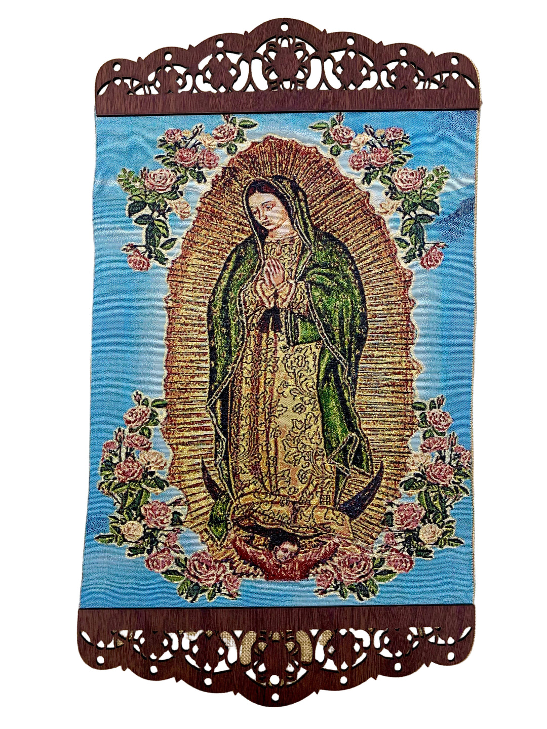 21.5" Wood Tapestry Banner