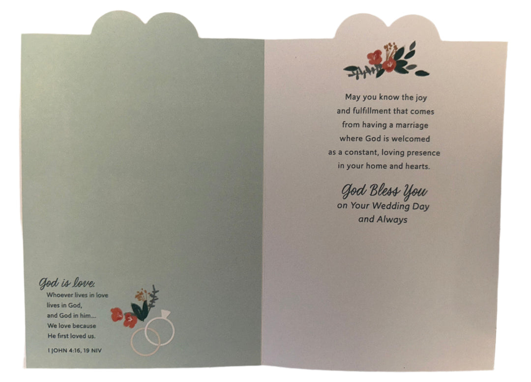 God Bless the Two of You - Wedding Card