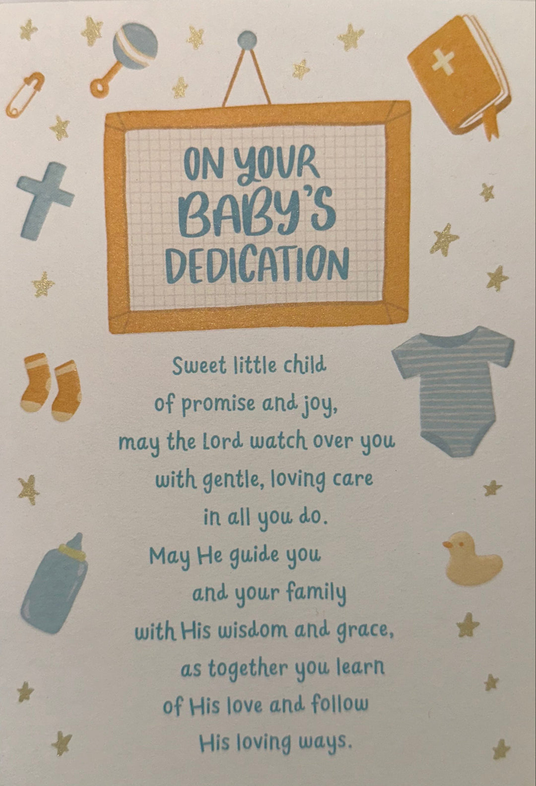 On Your Baby's Dedication  Card