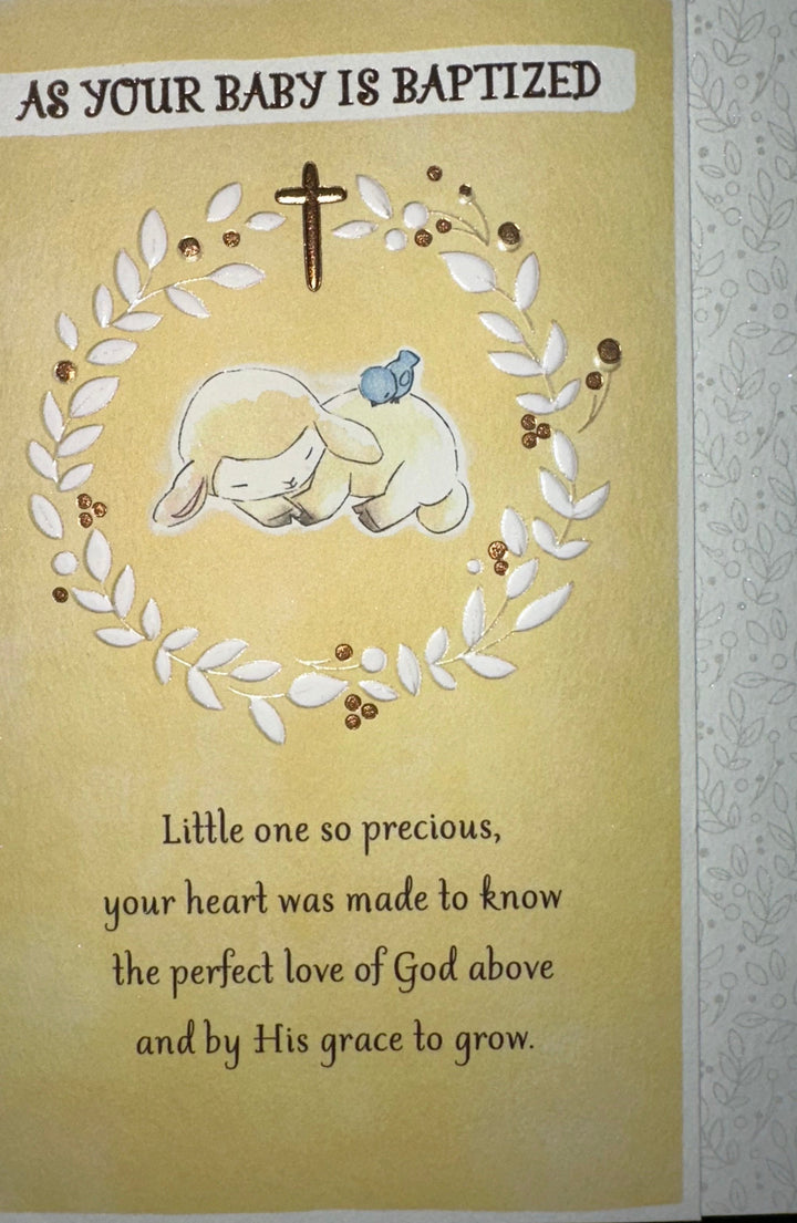 As Your Baby is Baptized Card