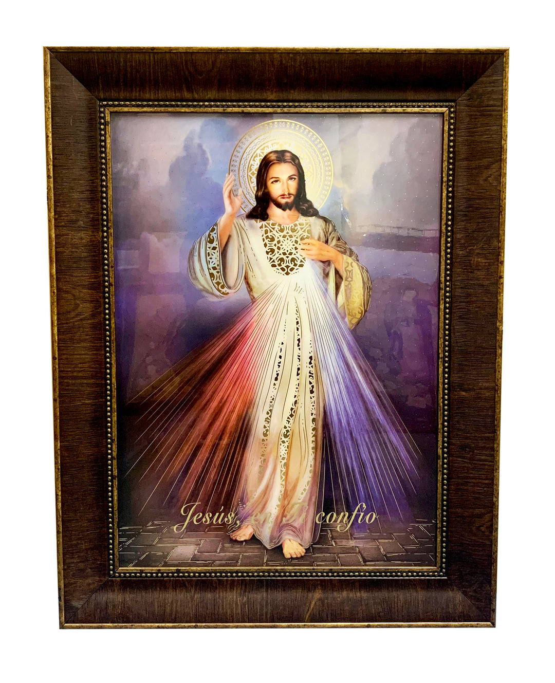 19.5" x 27" Misericordia Divina Wooden Frame