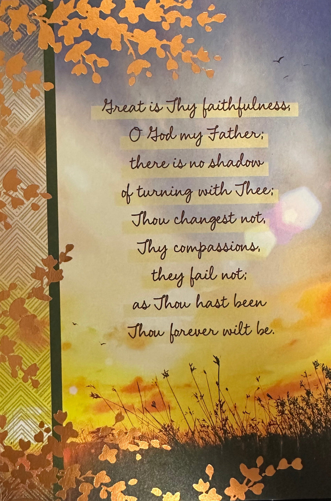 Great is Thy Faithfulness Card