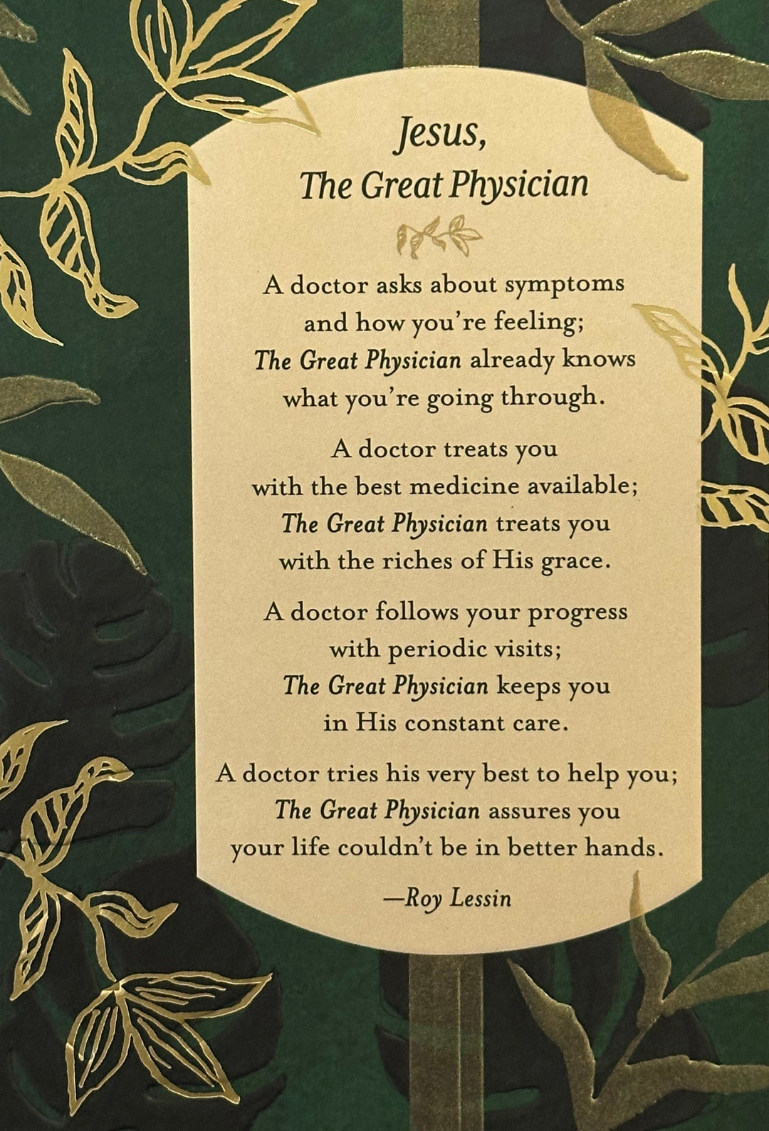 Jesus, the Great Physician Card