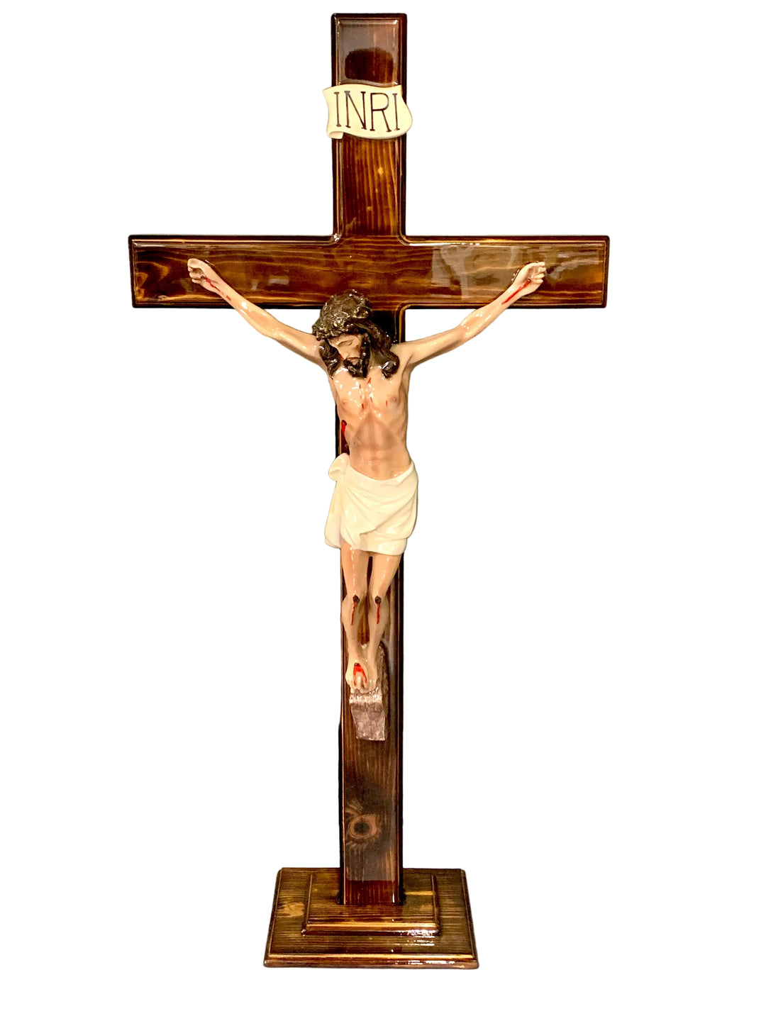 48" Chapel Style Wood Crucifix