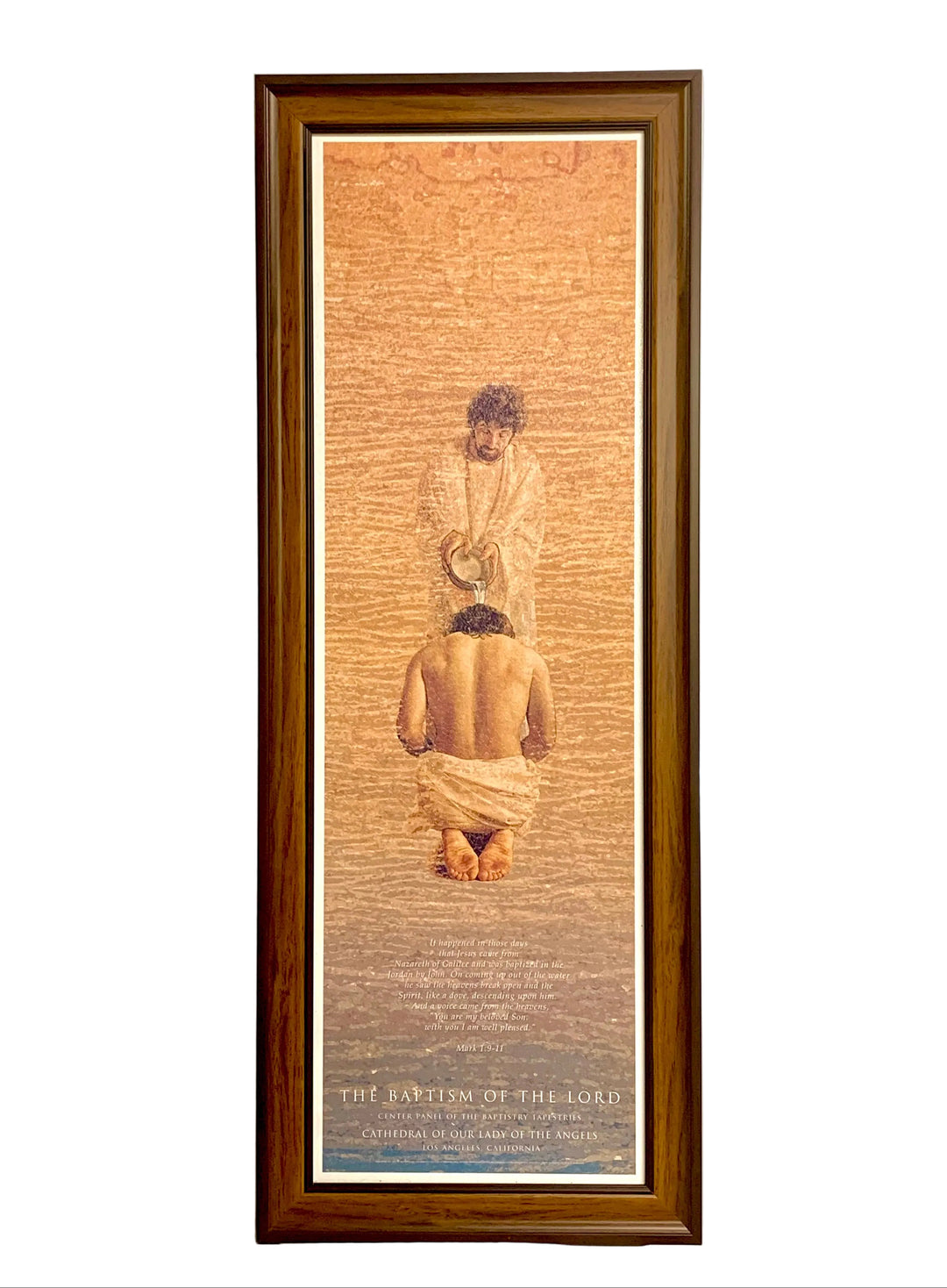 Baptism of the Lord Framed Poster - Artist John Nava