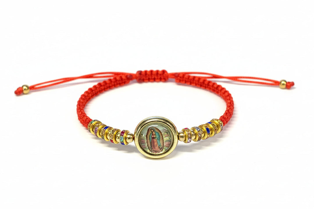 Our Lady of Guadalupe Adjustable Crystal Bracelets