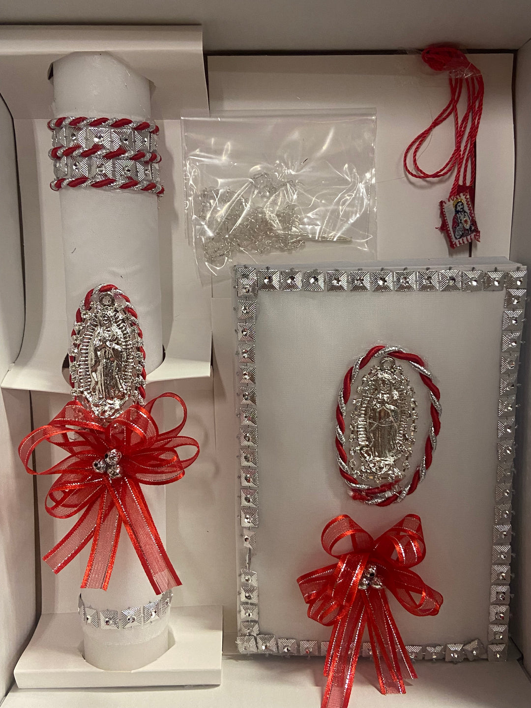 Silver Our Lady of Guadalupe Confirmation Set