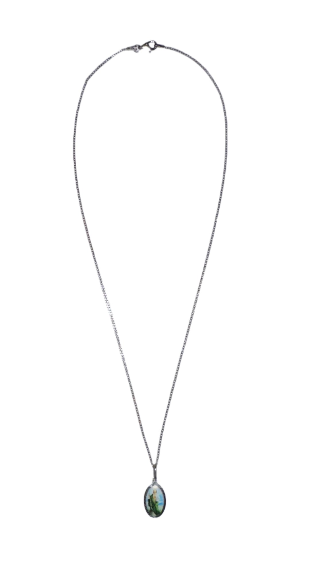 Sterling Silver St. Jude Image Necklace