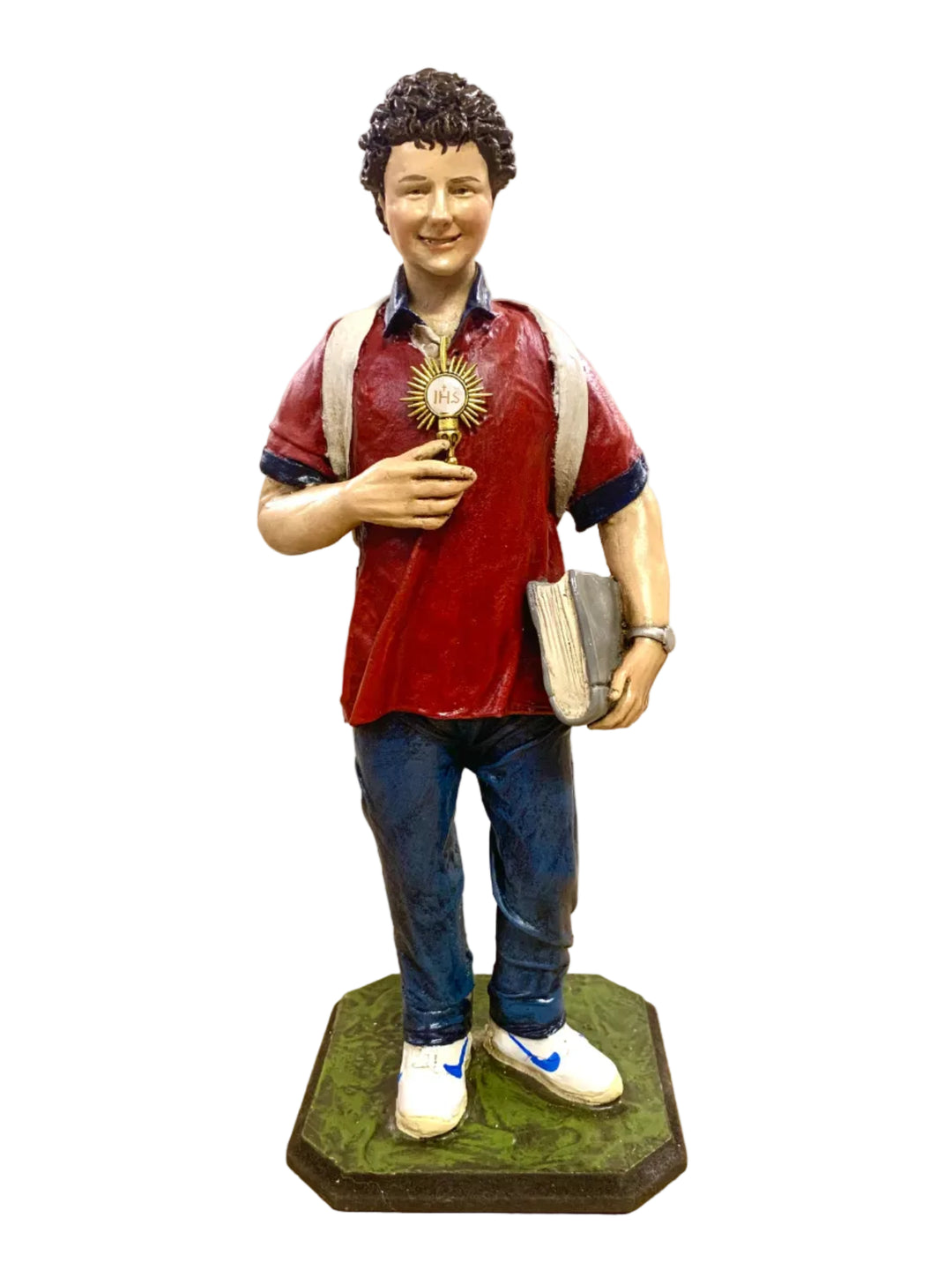 12" Resin St. Carlo Acutis Statue