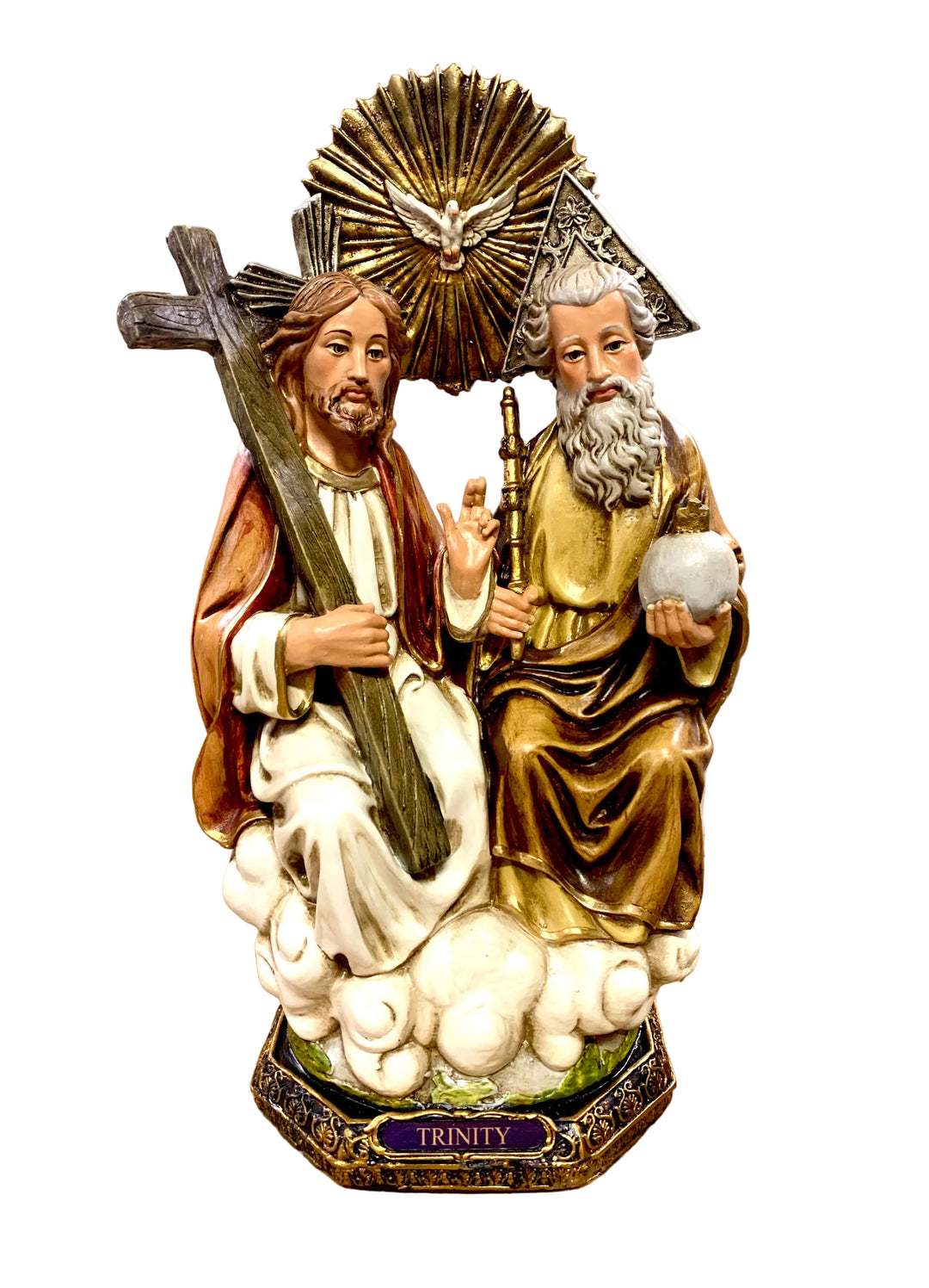 16.5" Resin Holy Trinity Statue