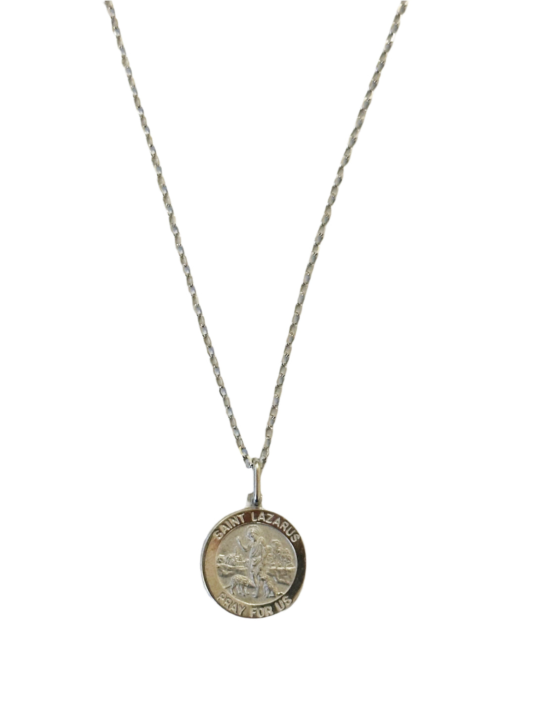 Sterling Silver St. Lazarus Necklace